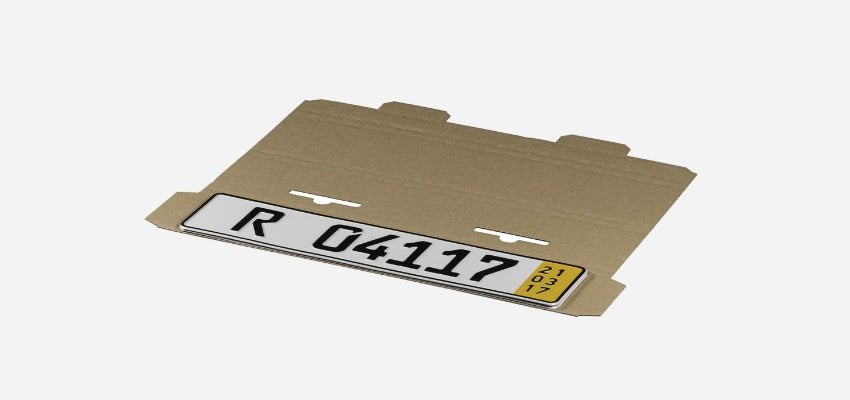 Kfz-Kennzeichen Verpackung