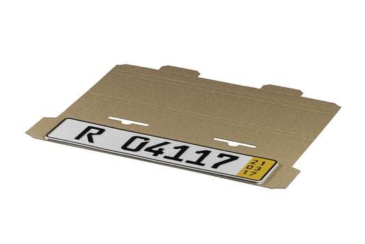 KFZ-Kennzeichen-Verpackung