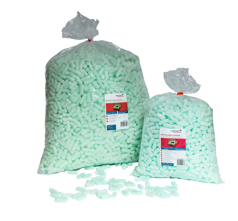 SOFT-FILL Verpackungschips aus Maisstärke, 65 Liter im Polybeutel